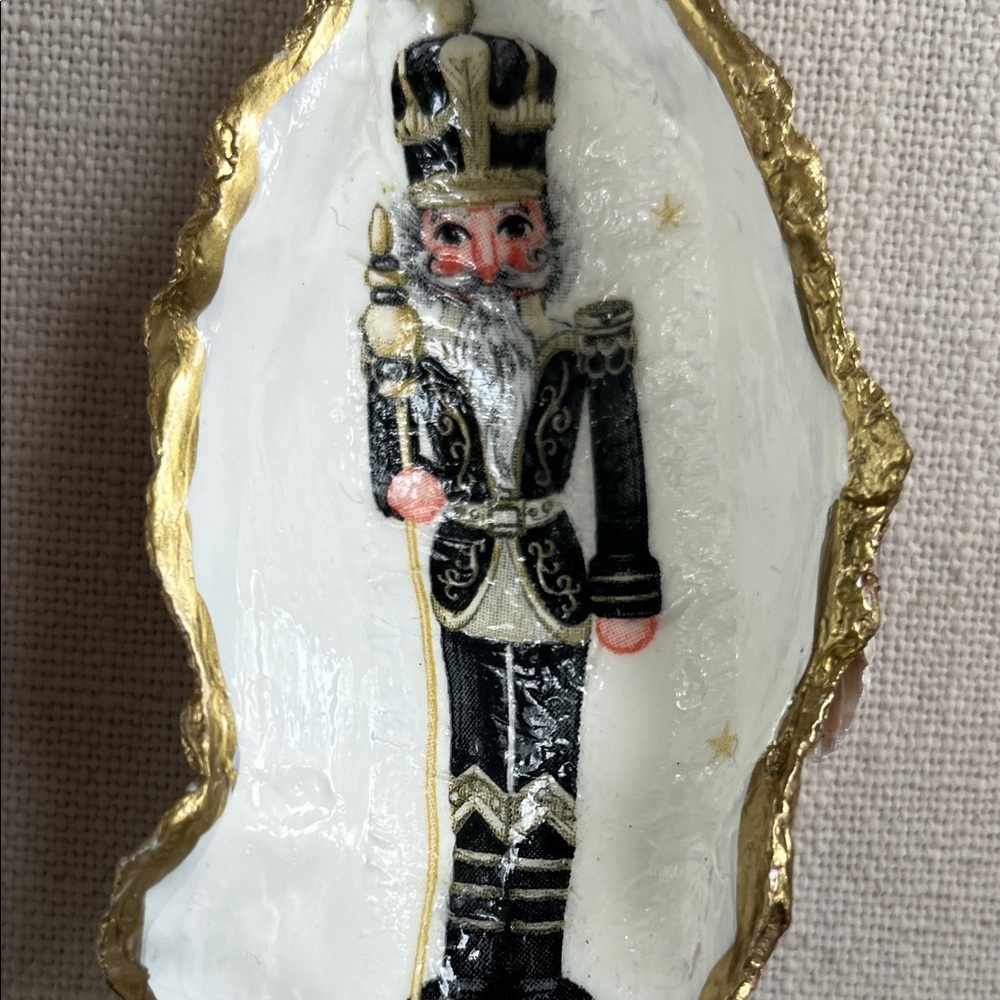 3 Gold and White Nutcracker Ornaments Set - Picture 4 of 4
